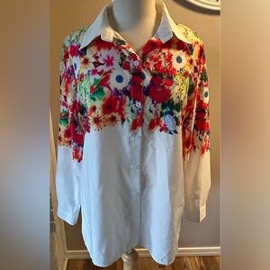 Ladies “Fashion” Button Down Blouse Size 3XL. (42”X28”)